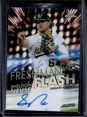 Sheldon Neuse [Orange Refractor] Baseball Cards 2020 Topps Chrome Freshman Flash Autographs Prices