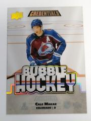 Cale Makar [Gold Spectrum] #BH-MA Hockey Cards 2022 Upper Deck Credentials Bubble Hockey Prices