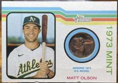Matt Olson [Nickel] #73M-MO Baseball Cards 2022 Topps Heritage 1973 Mint Prices