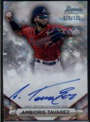 Ambioris Tavarez [Wave] Baseball Cards 2023 Bowman Sterling Prospect Autograph Prices
