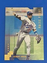 Sammy Sosa [Gold] Baseball Cards 1997 Panini Donruss Press Proof Prices