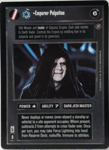 Emperor Palpatine [Limited] Star Wars CCG Death Star II