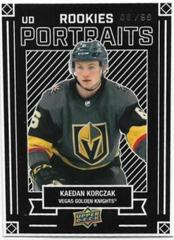 Kaedan Korczak [Silver] Hockey Cards 2022 Upper Deck UD Portraits Prices
