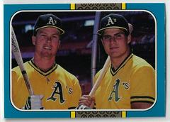 Jose Canseco, Mark McGwire Baseball Cards 1987 Leaf Prices