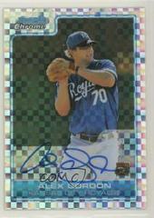 Alex Gordon [Xfractor Autograph] Baseball Cards 2006 Bowman Chrome Prospects Prices