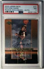 Dwyane Wade [Autograph] Basketball Cards 2003 Upper Deck Rookie Exclusives Prices