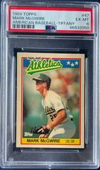 Mark McGwire [Tiffany] #47 Baseball Cards 1988 Topps American Prices