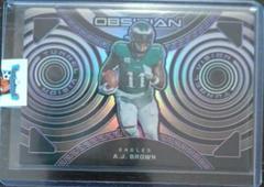 A.J. Brown [Purple Electric Etch] #22 Football Cards 2023 Panini Obsidian Tunnel Vision Prices