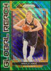 Nikola Jokic [Green Wave] #3 Basketball Cards 2021 Panini Prizm Global Reach Prices