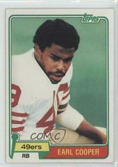 Earl Cooper #75 Football Cards 1981 Topps Prices