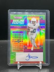 Tyreek Hill [Prismatic Green] #SP-TH1 Football Cards 2023 Leaf Vivid Autographs Sideline Painting Prices
