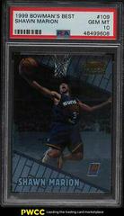 Shawn Marion Basketball Cards 1999 Bowman's Best Prices