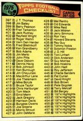 Checklist 397-528 #517 Football Cards 1975 Topps Prices