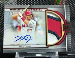 Mike Trout [Ruby] #MMJPA-MT Baseball Cards 2023 Topps Museum Collection Momentous Material Jumbo Patch Autographs Prices