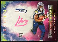 Kenneth Walker III [Pink] Football Cards 2022 Panini Origins Rushing Stars Signatures Prices