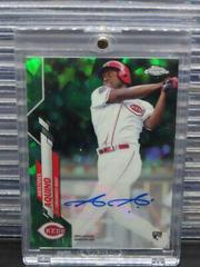 Aristides Aquino [Green Refractor] #CSA-AA Baseball Cards 2020 Topps Chrome Sapphire Rookie Autograph Prices