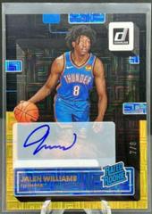 Jalen Williams [Signature Choice Black Gold] #212 Basketball Cards 2022 Panini Donruss Prices