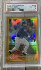 Sammy Sosa [Retrofractor] #378 Baseball Cards 2001 Topps Chrome Prices