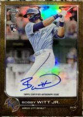 Bobby Witt Jr. [Gold] #BBA-BW Baseball Cards 2022 Topps Chrome Ben Baller Autographs Prices