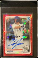 Cooper Johnson [Red] #BSPA-CJ Baseball Cards 2020 Bowman Sapphire Autographs Prices