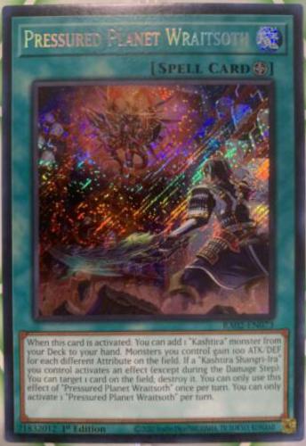 Yu-Gi-Oh Secret Rare store Pressured Planet Wraitsoth