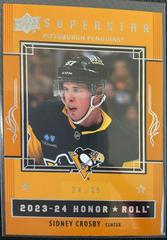 Sidney Crosby [Gold Rainbow] Hockey Cards 2023 Upper Deck Honor Roll Prices