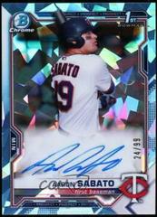 Aaron Sabato [Aqua Refractor] #BSPA-AS Baseball Cards 2021 Bowman Sapphire Autographs Prices