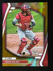 Yadier Molina [Spectrum Gold] #76 Baseball Cards 2022 Panini Absolute Prices
