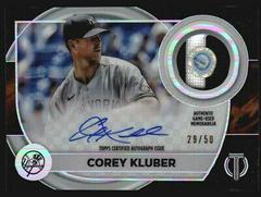 Corey Kluber Baseball Cards 2022 Topps Tribute Autograph Patches Prices