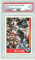 Bills [Swallowing Up the...] #5 Football Cards 1985 Fleer Team Action Prices