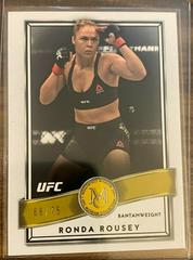 Ronda Rousey [Gold] #10 Ufc Cards 2016 Topps UFC Museum Collection Prices