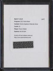 Travon Walker [Silver] #RSM-TWA Football Cards 2022 Panini Black Rookie Signature Materials Prices
