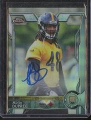 Alvin Dupree [Autograph Camo Refractor] #157 Football Cards 2015 Topps Chrome Prices