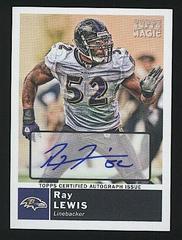 Ray Lewis [Autograph Chrome Refractor] #201 Football Cards 2010 Topps Magic Prices