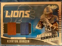 Kerryon Johnson #TTD-KJ Football Cards 2019 Panini Absolute Tools of the Trade Double Prices