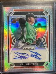 Kai Wei Teng #71 Baseball Cards 2021 Panini Prizm Draft Picks Autographs Prices