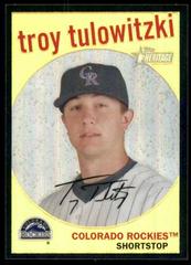 Troy Tulowitzki [Black Border Refractor] #C6 Baseball Cards 2008 Topps Heritage Chrome Prices
