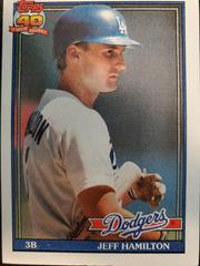 Jeff Hamilton Baseball Cards 1991 Topps Prices