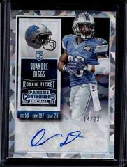 Quandre Diggs [Autograph Cracked Ice Ticket] Football Cards 2015 Panini Contenders Prices