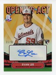 Evan Lee [Gold] #OAA-EL Baseball Cards 2023 Topps Big League Opening Act Autographs Prices