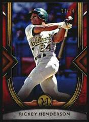 Rickey Henderson [Ruby] #70 Baseball Cards 2022 Topps Museum Collection Prices