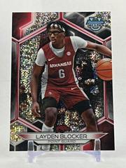 Layden Blocker [Speckle Refractor] #4 Basketball Cards 2023 Bowman Best University Prices