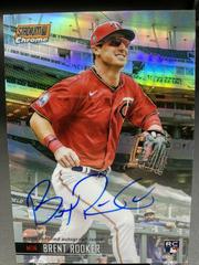 Brent Rooker [Orange Refractor] Baseball Cards 2021 Stadium Club Chrome Autographs Prices