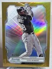 Luis Robert [Gold Refractor] Baseball Cards 2019 Bowman Sterling Prices