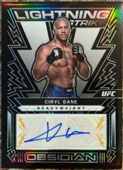 Ciryl Gane [Gold] #OL-CGN Ufc Cards 2023 Panini Chronicles UFC Obsidian Lightning Strike Signatures Prices