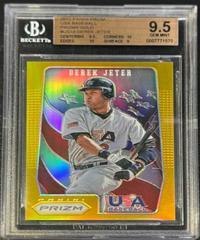 Derek Jeter [Gold Prizm] Baseball Cards 2012 Panini Prizm USA Baseball Prices