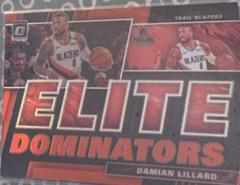Damian Lillard [Red] #14 Basketball Cards 2019 Panini Donruss Optic Elite Dominators Prices