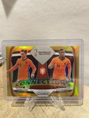 Frenkie de Jong, Ryan Gravenberch [Gold] Soccer Cards 2022 Panini Prizm World Cup Connections Prices