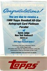 Aaron Judge #88ASA-AJ Baseball Cards 2023 Topps 1988 All Star Autographs Prices