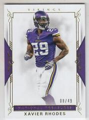 Xavier Rhodes [Gold] #100 Football Cards 2017 Panini National Treasures Prices